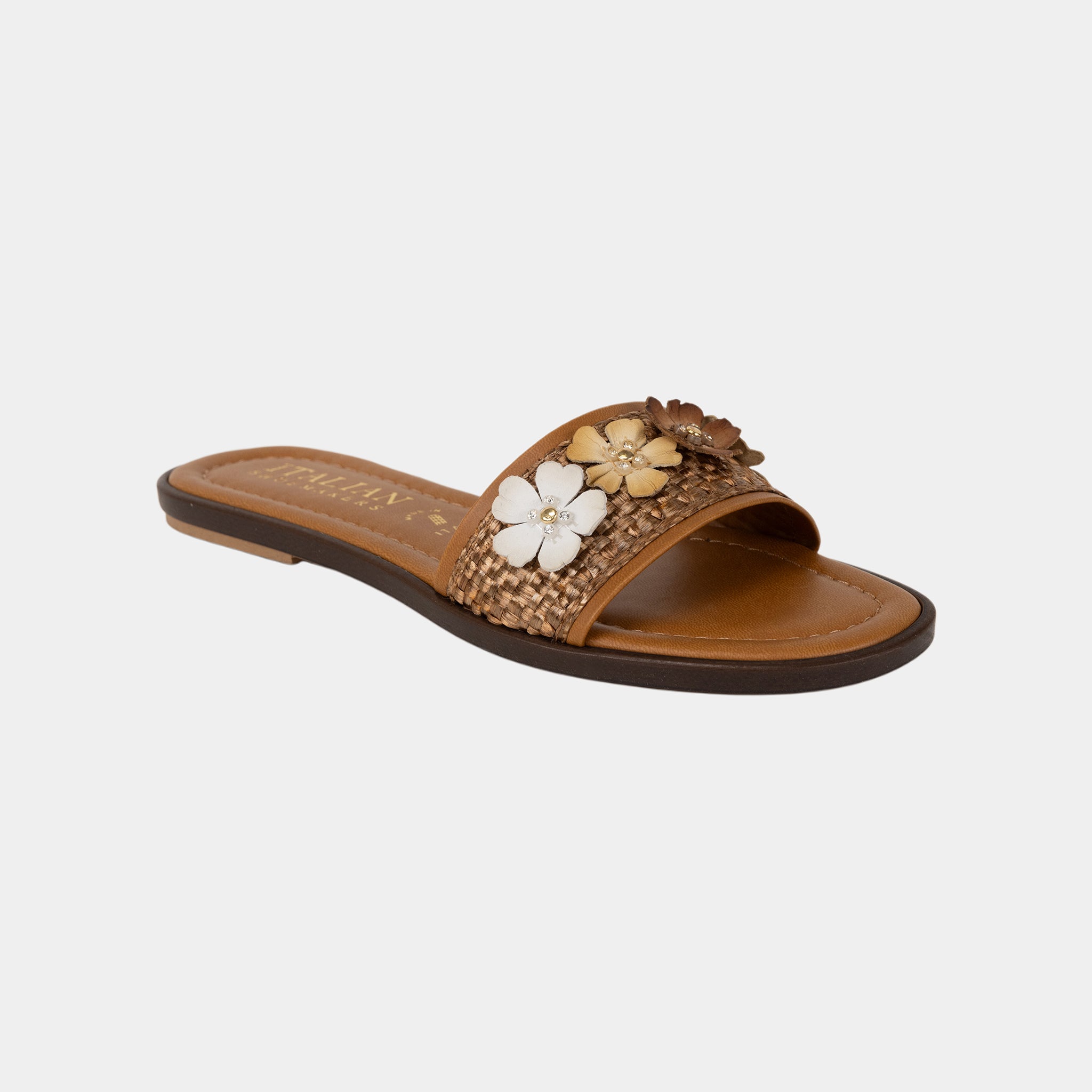 Atom Floral Slide Sandal