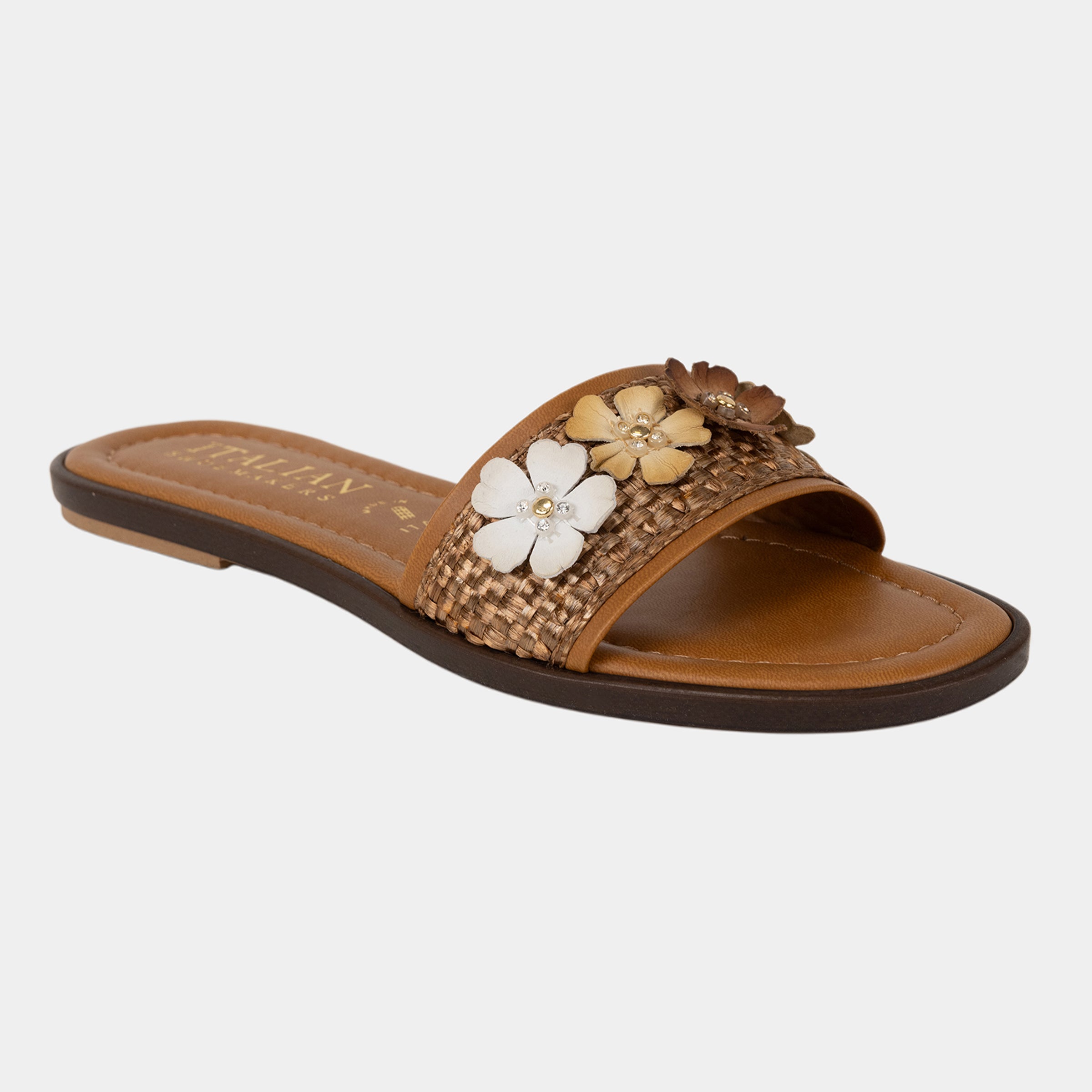 Atom Floral Slide Sandal